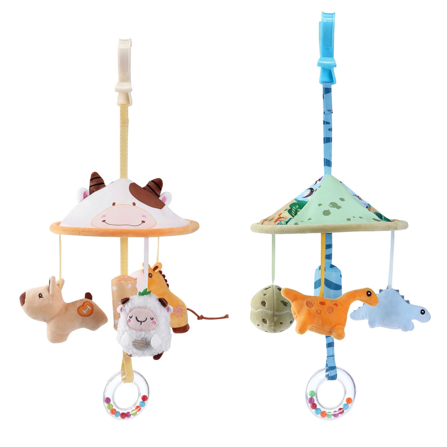 Crib Hanging Music Box Infant Rattle With Toy Bracket Bed Bell Car Seat Toy For Newborn Baby Girl A 2