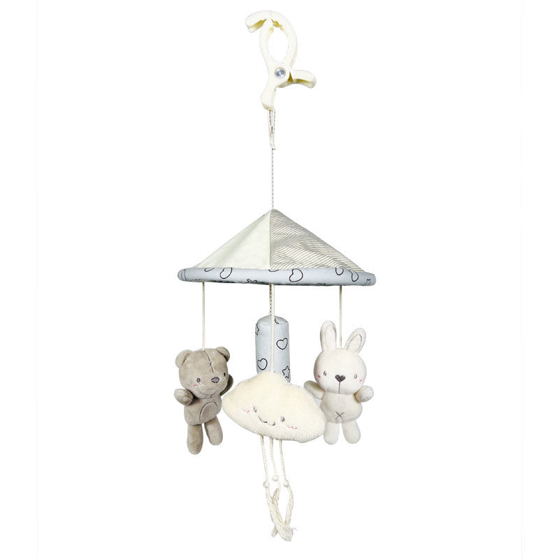 Crib Hanging Music Box Infant Rattle With Toy Bracket Bed Bell Car Seat Toy For Newborn Baby Girl A 5