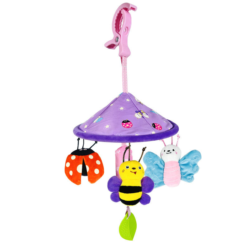 Crib Hanging Music Box Infant Rattle With Toy Bracket Bed Bell Car Seat Toy For Newborn Baby Girl A 7