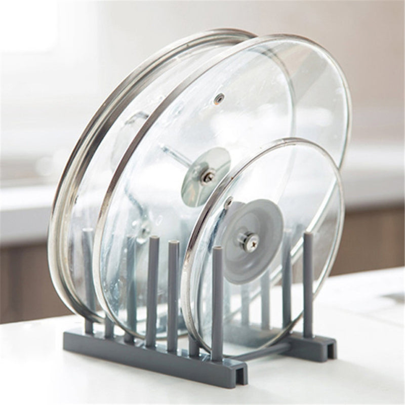 Household Plastic Dish Rack Detachable Storage Frame Kitchen Plate And Pot Cover Racks Drainage She 2