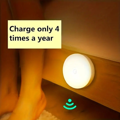 Wireless LED Motion Sensor Night Light For Bedroom Staircase Closet And Home Decor 2