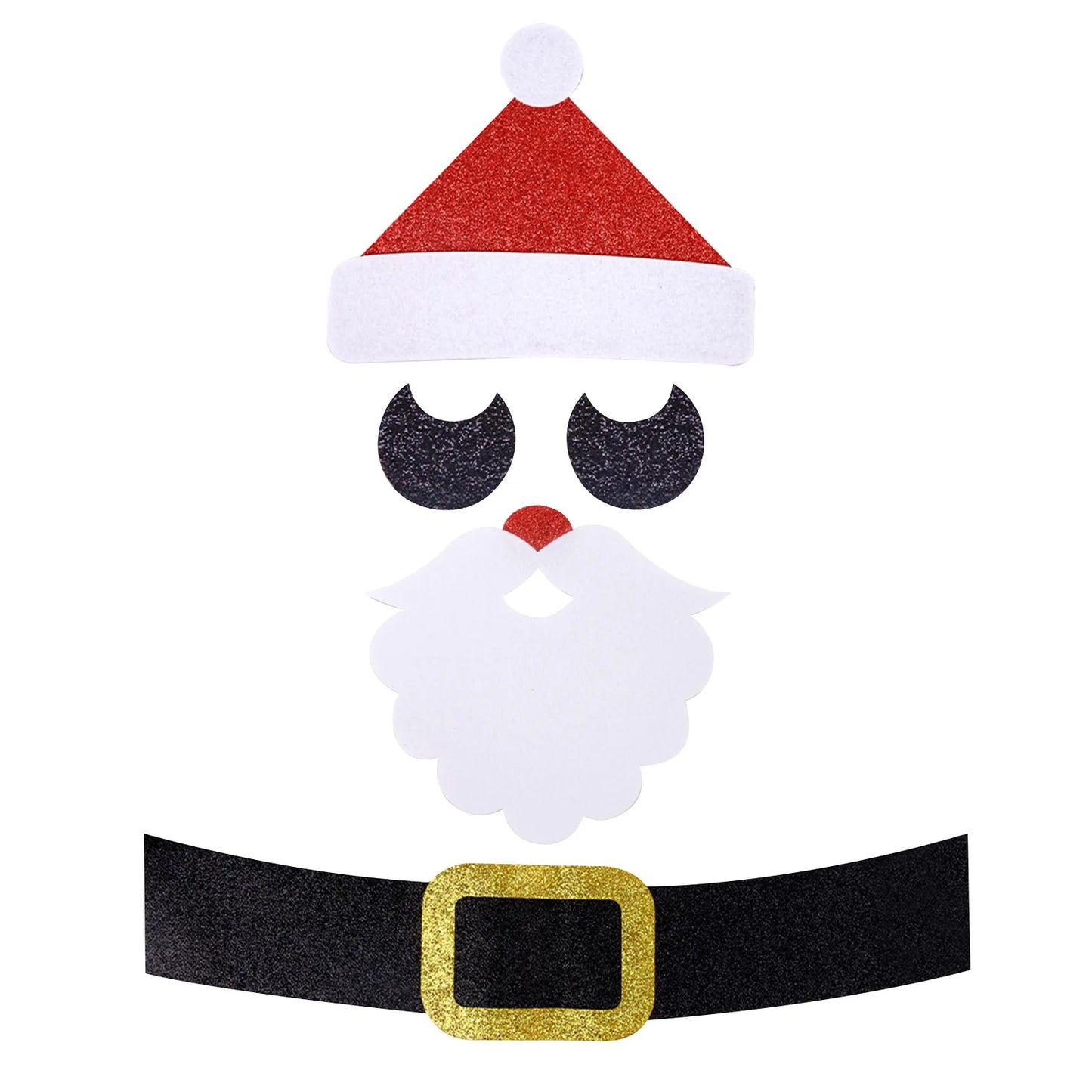 Felt Cloth Snowman, Elk Wall Sticker, Christmas Door Window Stickers Santa Claus Christmas Home Decoration