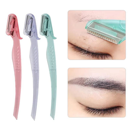 Karsyngirl 3/8 Pcs Colorful Eyebrow Trimmer Blade Shaver Set for Face Hair Removal