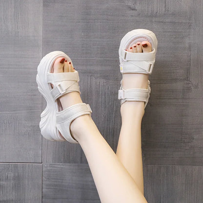 Breathable And Comfortable Womens Sandals Summer Thicksoled Elevated Beach Casual Sneakers 2