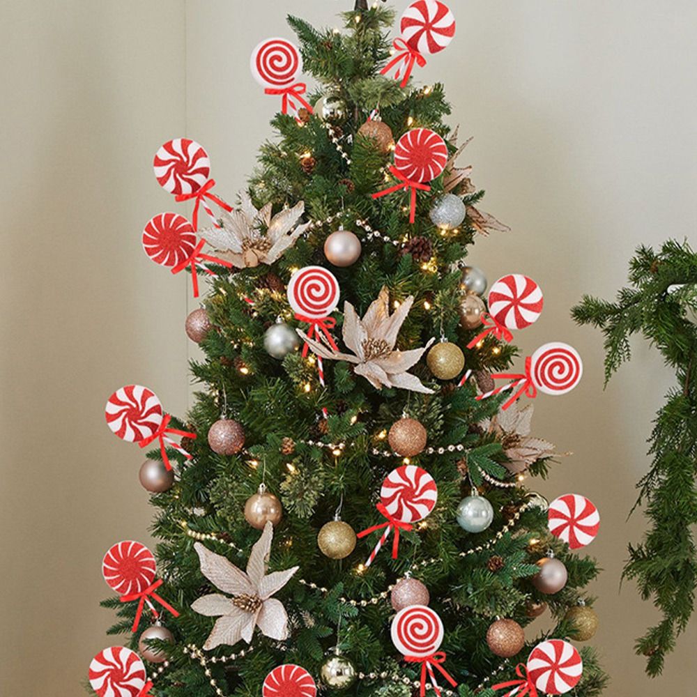 Christmas Lollipop Pendant Foam Cartoon Xmas Candy Hanging Decor Exquisite Big Lollipop Ornament Fo 1