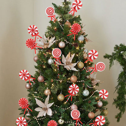 Christmas Lollipop Pendant Foam Cartoon Xmas Candy Hanging Decor Exquisite Big Lollipop Ornament Fo 1