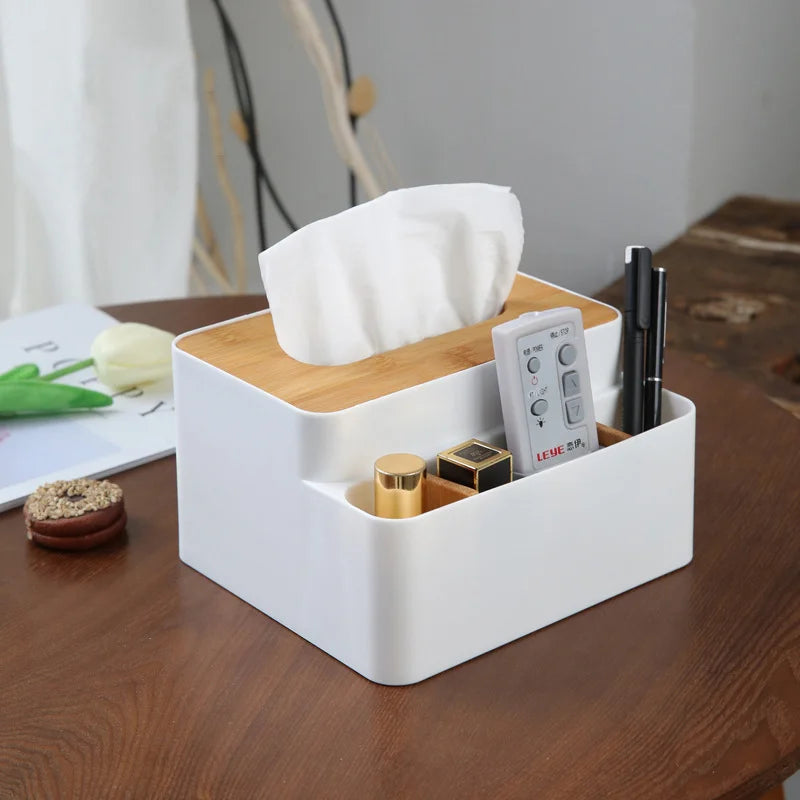 Multi Function Storage Box TV Air Conditioner Remote Organizer Practical Tissue Box Home Cosmetic S 1