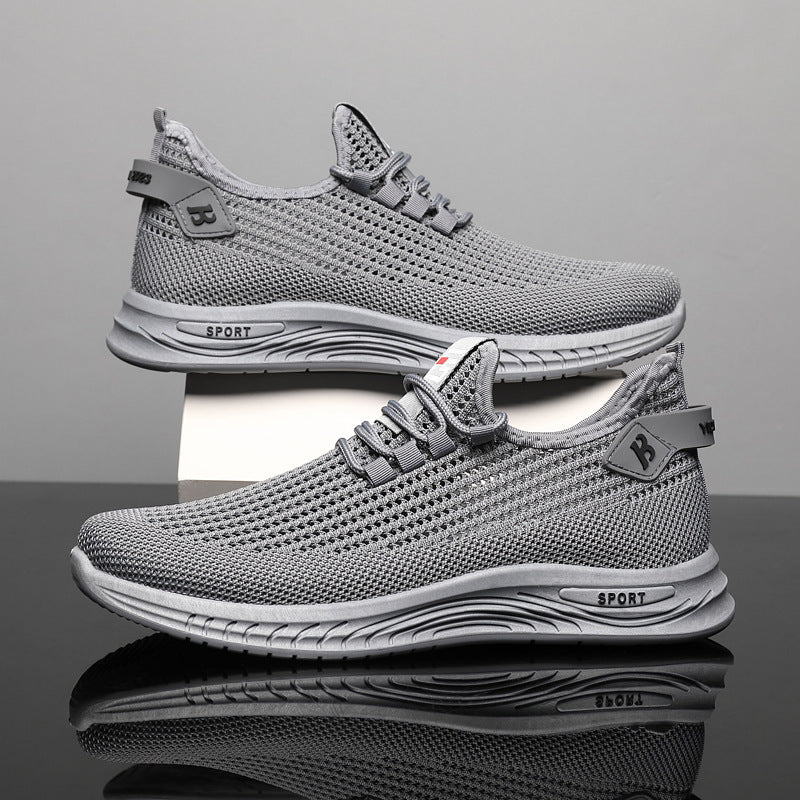 Classic Casual Mens Sneakers Lightweight Mesh Running Shoes Without Laces For Summer 2