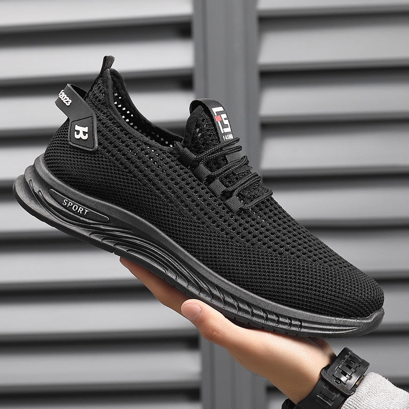 Classic Casual Mens Sneakers Lightweight Mesh Running Shoes Without Laces For Summer 5