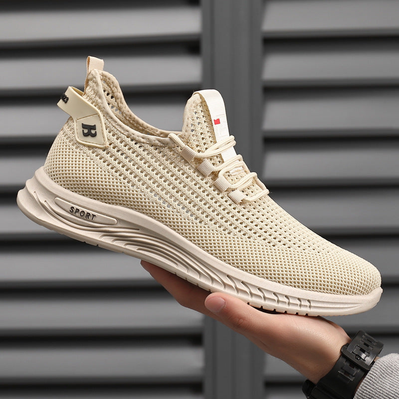 Classic Casual Mens Sneakers Lightweight Mesh Running Shoes Without Laces For Summer 6