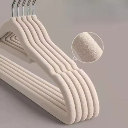 10PCS Thickened Velvet Non-Slip Clothes Hangers for Closet Storage