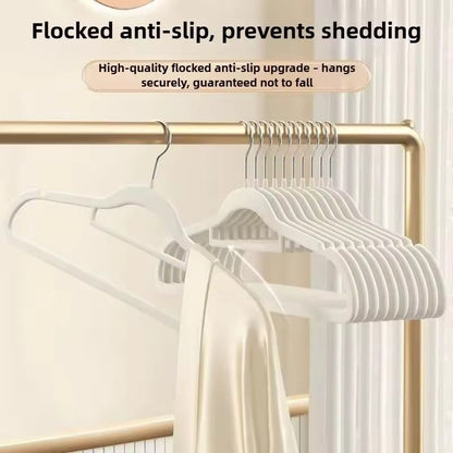 10PCS Thickened Velvet NonSlip Clothes Hangers For Closet Storage 1