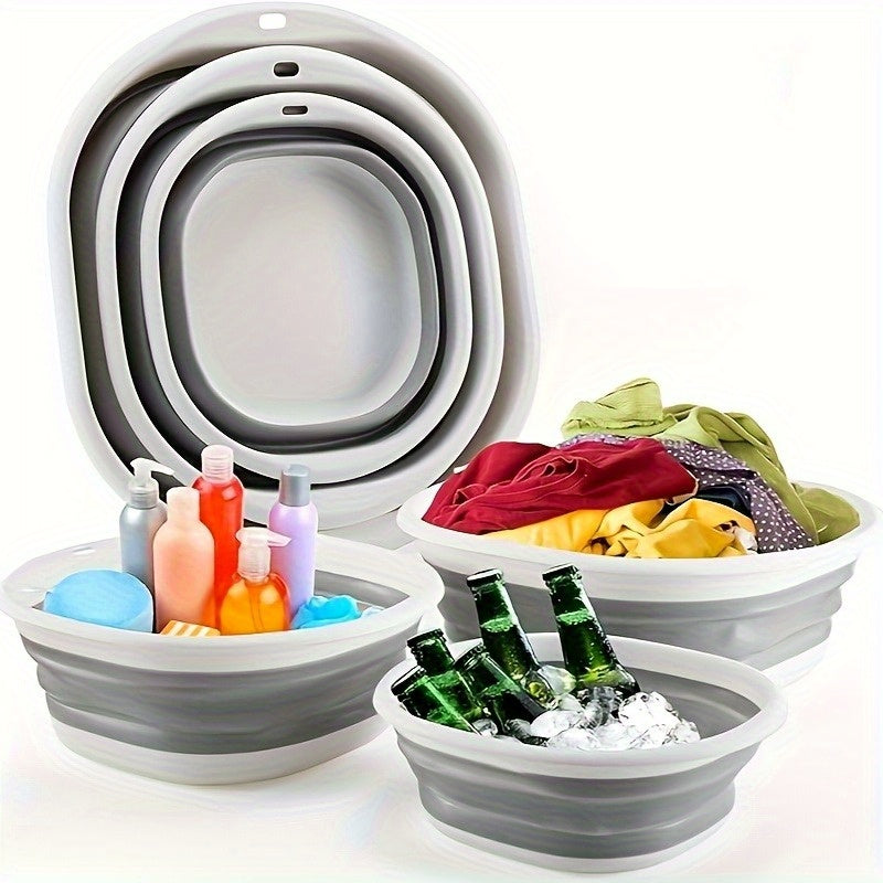 Laundry Baskets Foldable Wash Basins Space Saving Storage Containers Plastic Wash Basins Laundry Bu 1