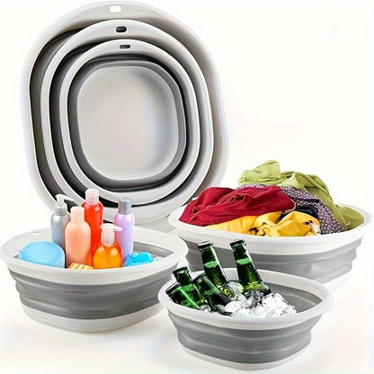 Laundry Baskets Foldable Wash Basins Space Saving Storage Containers Plastic Wash Basins Laundry Bu 1