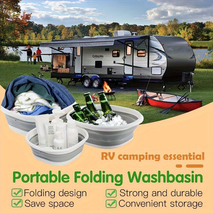 Laundry Baskets Foldable Wash Basins Space Saving Storage Containers Plastic Wash Basins Laundry Bu 5