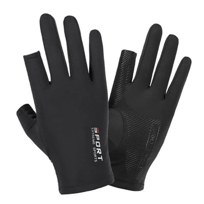Ice Silk Half Finger Cycling Gloves For Men And Women Comfortable Outdoor Sports Fitness Gloves 2