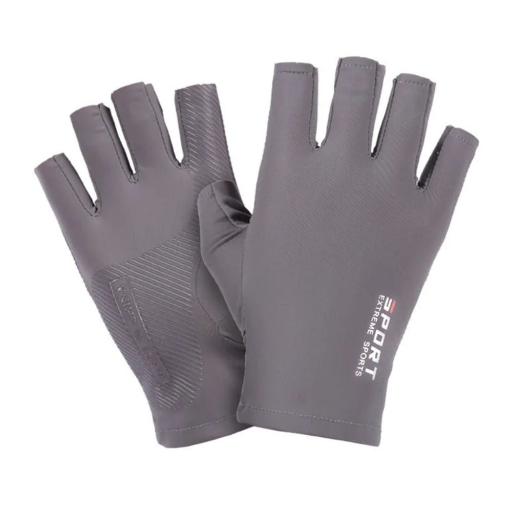 Ice Silk Half Finger Cycling Gloves For Men And Women Comfortable Outdoor Sports Fitness Gloves 3