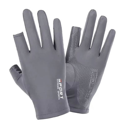 Ice Silk Half Finger Cycling Gloves For Men And Women Comfortable Outdoor Sports Fitness Gloves 7