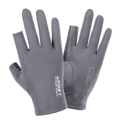 Ice Silk Half Finger Cycling Gloves For Men And Women Comfortable Outdoor Sports Fitness Gloves 4