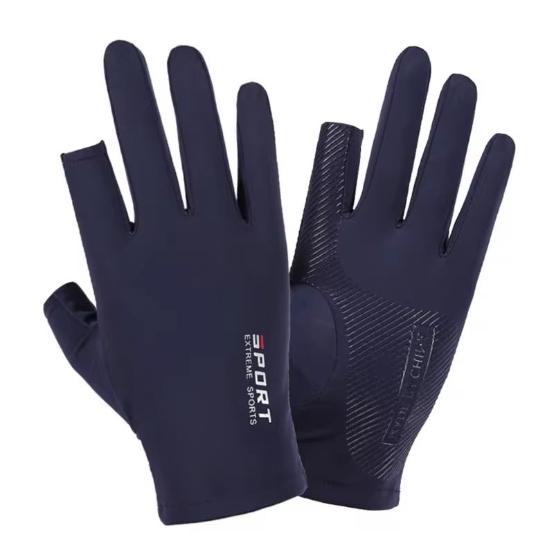Ice Silk Half Finger Cycling Gloves For Men And Women Comfortable Outdoor Sports Fitness Gloves 6
