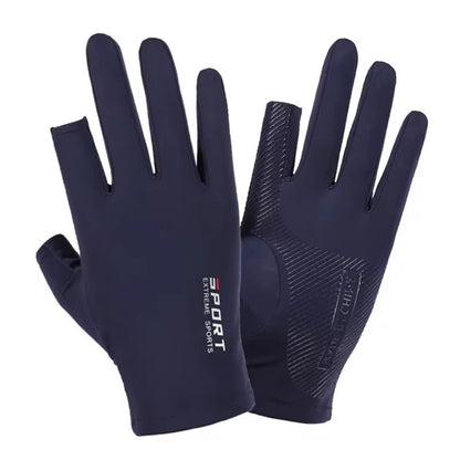 Ice Silk Half Finger Cycling Gloves For Men And Women Comfortable Outdoor Sports Fitness Gloves 6