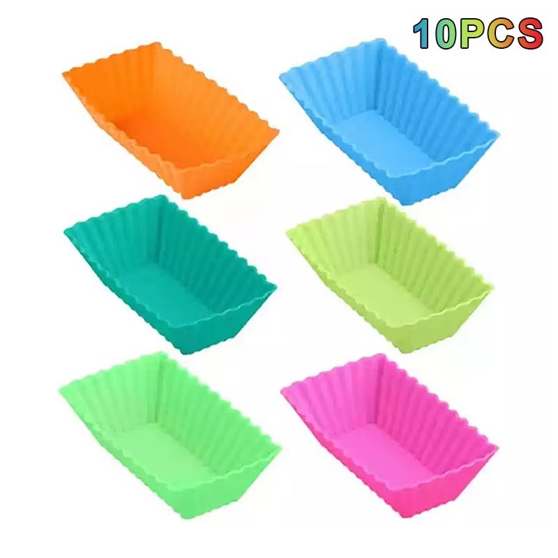 Silicone Cupcake Baking Cups 41012 Pcs  Reusable NonStick Muffin Liners For Baking Desserts And Sna 10