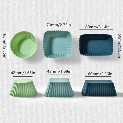 Silicone Cupcake Baking Cups 41012 Pcs  Reusable NonStick Muffin Liners For Baking Desserts And Sna 5