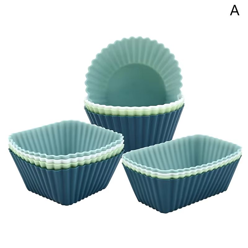 Silicone Cupcake Baking Cups 41012 Pcs  Reusable NonStick Muffin Liners For Baking Desserts And Sna 6