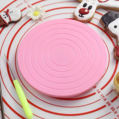 Mini Plastic Cake Turntable Revolving Platform For Cake Decorating And Serving 2