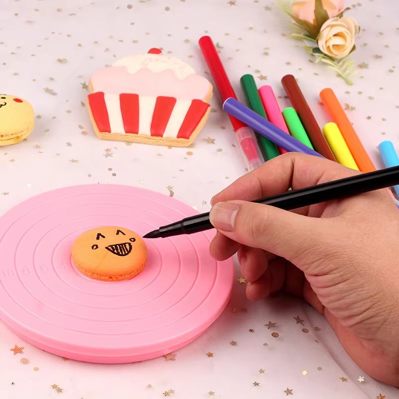 Mini Plastic Cake Turntable Revolving Platform For Cake Decorating And Serving 4
