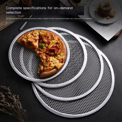 BBQ Grill Netting Toast Bread Baking Tray 8-13 Inches Multi-functional Nonstick Pizza Pan and Barbecue Plate