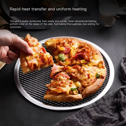 BBQ Grill Netting Toast Bread Baking Tray 813 Inches Multifunctional Nonstick Pizza Pan And Barbecu 3