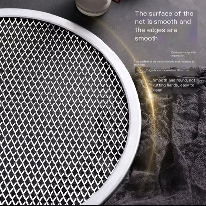 BBQ Grill Netting Toast Bread Baking Tray 813 Inches Multifunctional Nonstick Pizza Pan And Barbecu 4