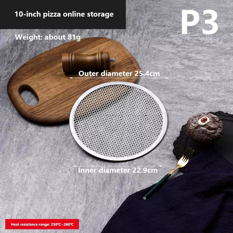 BBQ Grill Netting Toast Bread Baking Tray 813 Inches Multifunctional Nonstick Pizza Pan And Barbecu 8