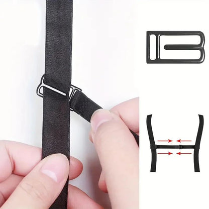 ComfortFit Adjustable Bra Strap Holders  AntiSlip NoShow Support Clips 3Pack 3