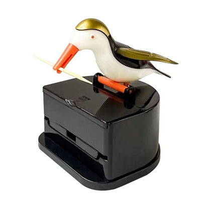 Cartoon Bird Automatic Toothpick Dispenser  Cute PushButton Toothpick Holder For Kitchen And Dining 4