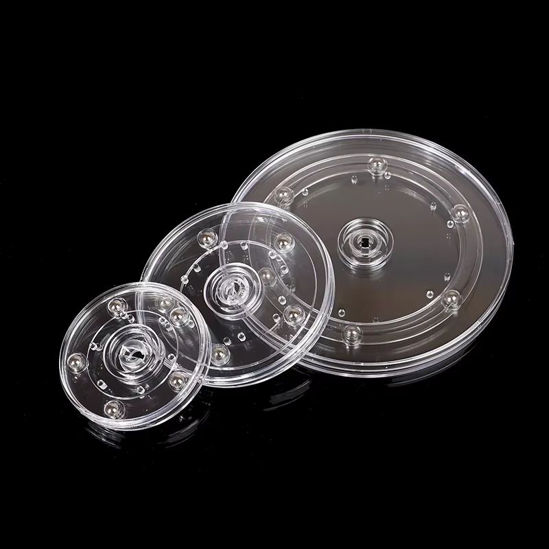 Transparent Acrylic Swivel Cookie Stand Turntable For Decorating Cookies And Desserts 3