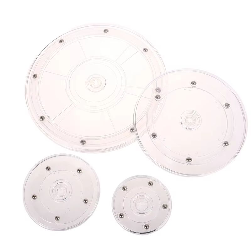 Transparent Acrylic Swivel Cookie Stand Turntable For Decorating Cookies And Desserts 4