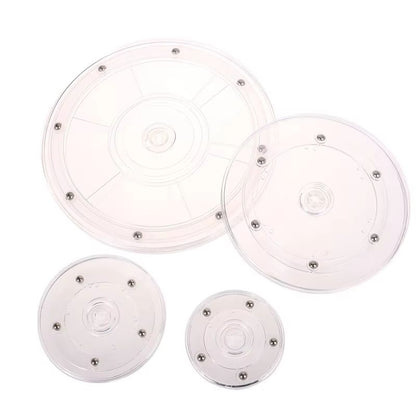Transparent Acrylic Swivel Cookie Stand Turntable For Decorating Cookies And Desserts 4