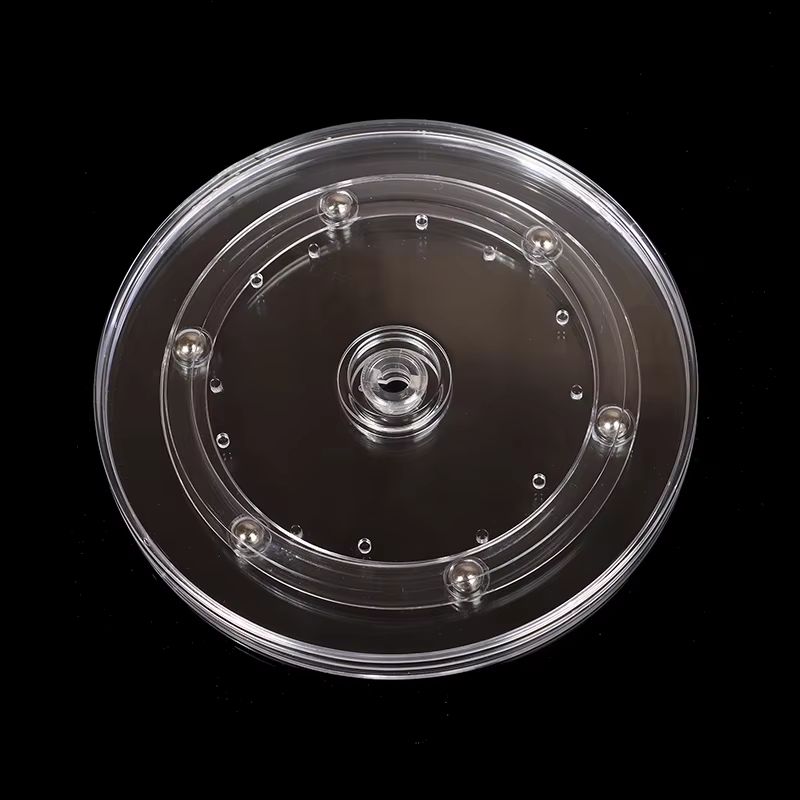 Transparent Acrylic Swivel Cookie Stand Turntable For Decorating Cookies And Desserts 8