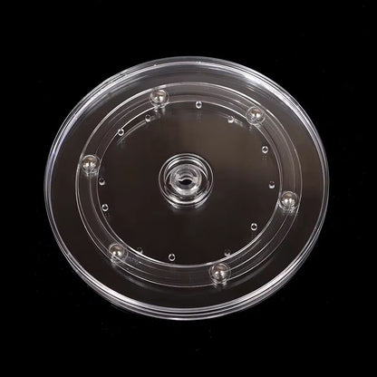 Transparent Acrylic Swivel Cookie Stand Turntable For Decorating Cookies And Desserts 8