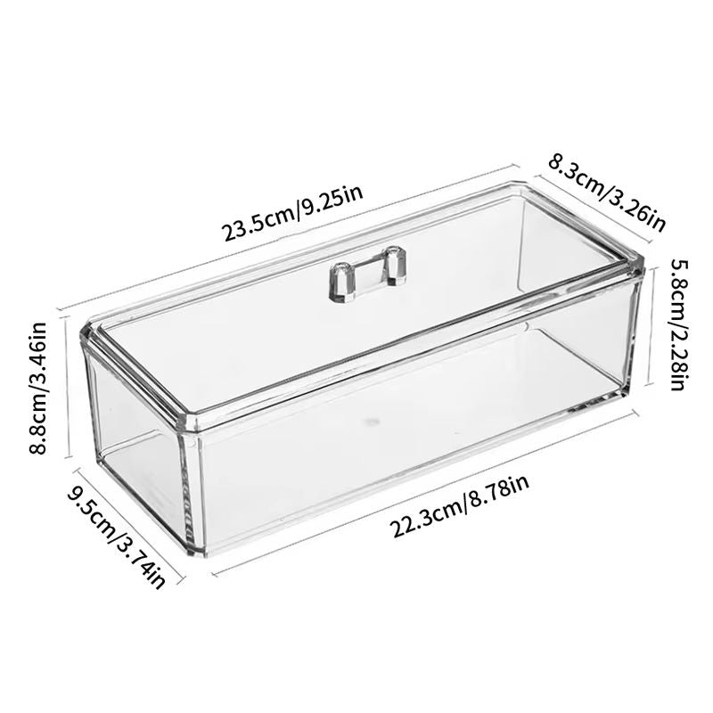Transparent Storage Box For Sugar Bags Tea Snack Storage And Trash Container Organizer 5