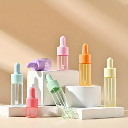 Portable Refillable Mini Dropper Bottle  5ml10ml Macaron Color Glass Vial 2