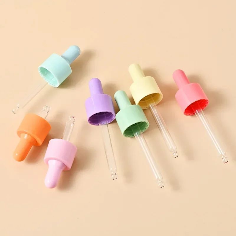 Portable Refillable Mini Dropper Bottle  5ml10ml Macaron Color Glass Vial 4