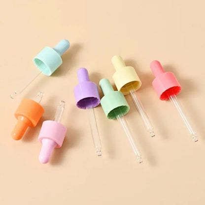 Portable Refillable Mini Dropper Bottle  5ml10ml Macaron Color Glass Vial 4