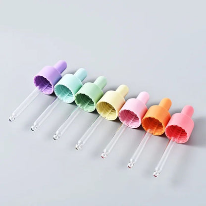 Portable Refillable Mini Dropper Bottle  5ml10ml Macaron Color Glass Vial 8