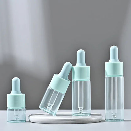 Portable Refillable Mini Dropper Bottle  5ml10ml Macaron Color Glass Vial 12