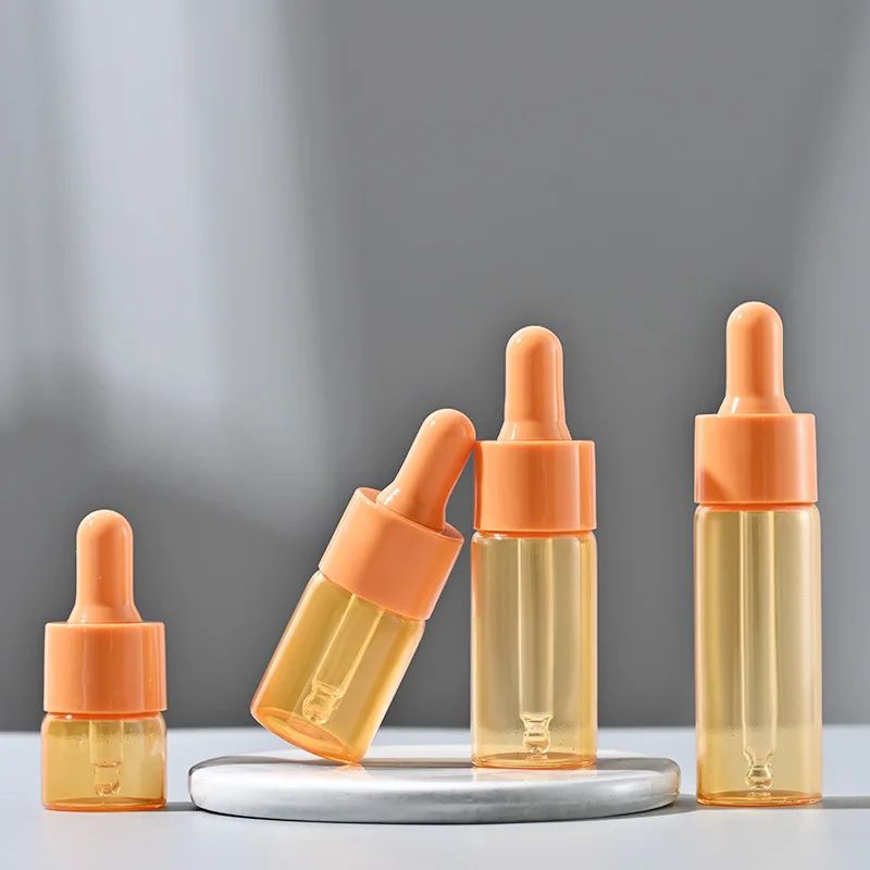 Portable Refillable Mini Dropper Bottle  5ml10ml Macaron Color Glass Vial 16