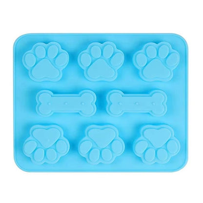 Dog Footprint Silicone Baking Mold  3D Paw And Bone Cookie Cake Mold For Baking And Fondant 6