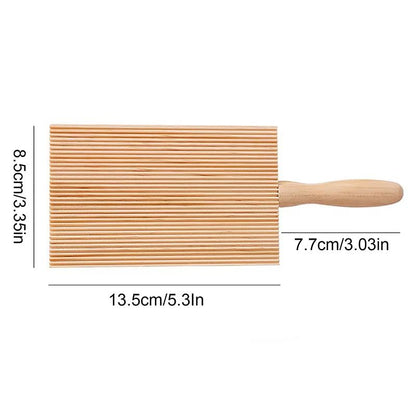 Wooden Garganelli Board 53in X 335in Pasta Gnocchi Macaroni Board With Handle Kitchen Pasta Tool 5